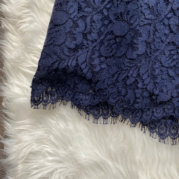 [mackenzie michaels] navy lace strapless dress - Picture 2 of 4